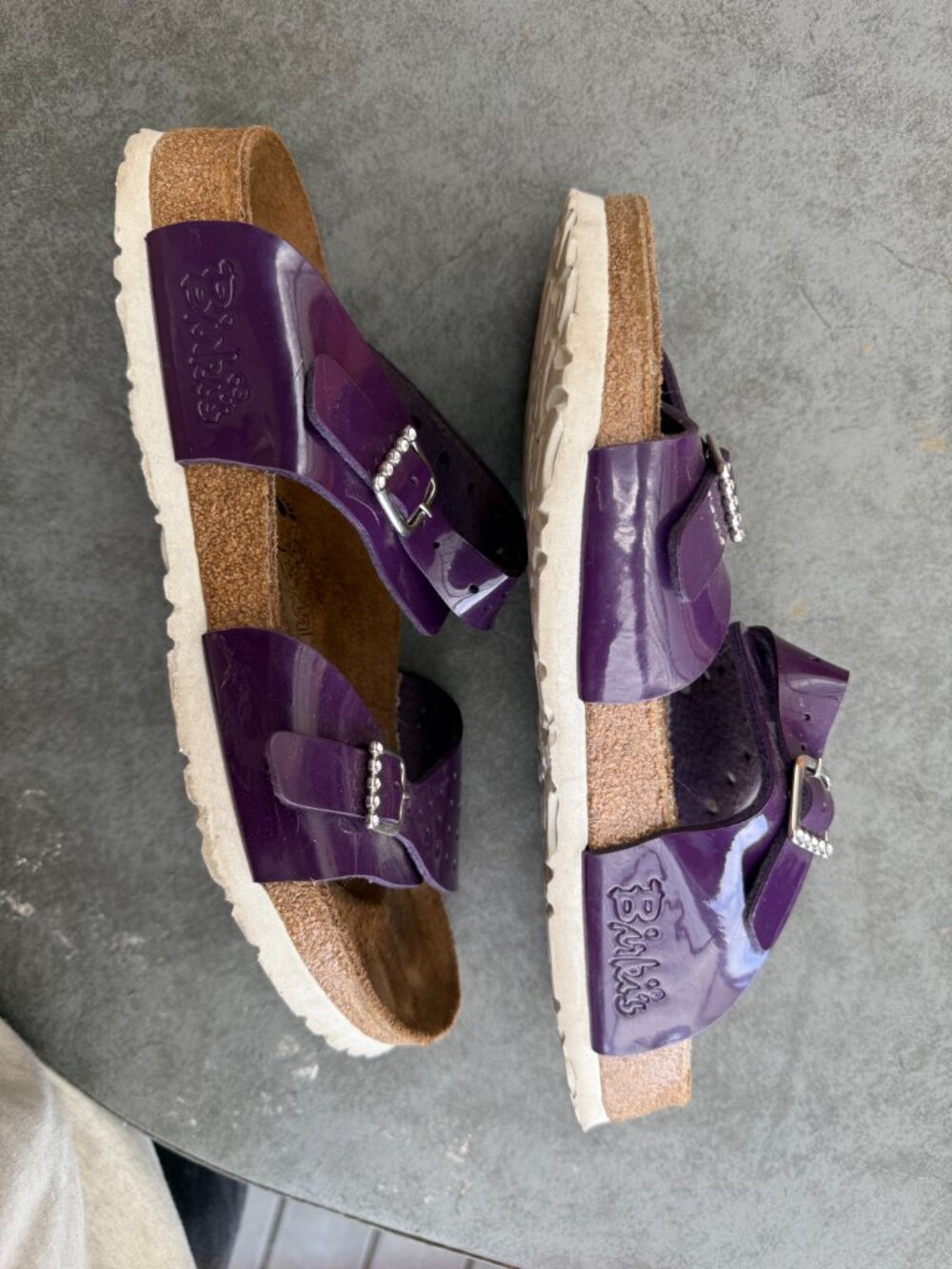 Birkenstock, Birki's, purple, shiny leather, size 40 - Picture 4 of 4